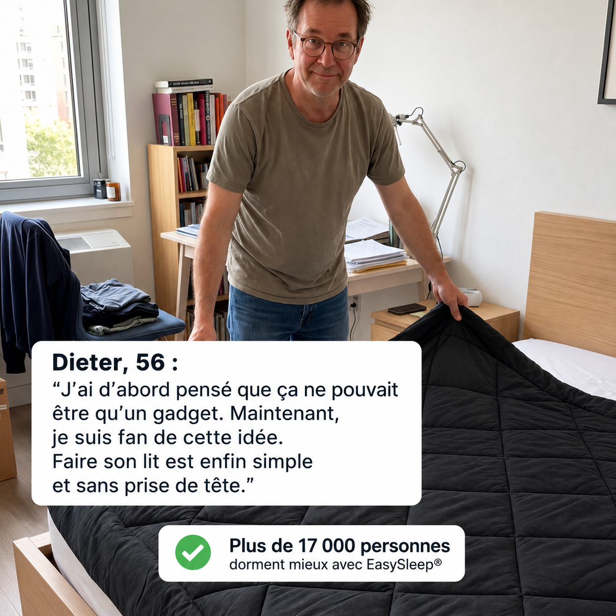 EasySleep® – La couette 2-en-1 à séchage rapide qui remplace vos draps.