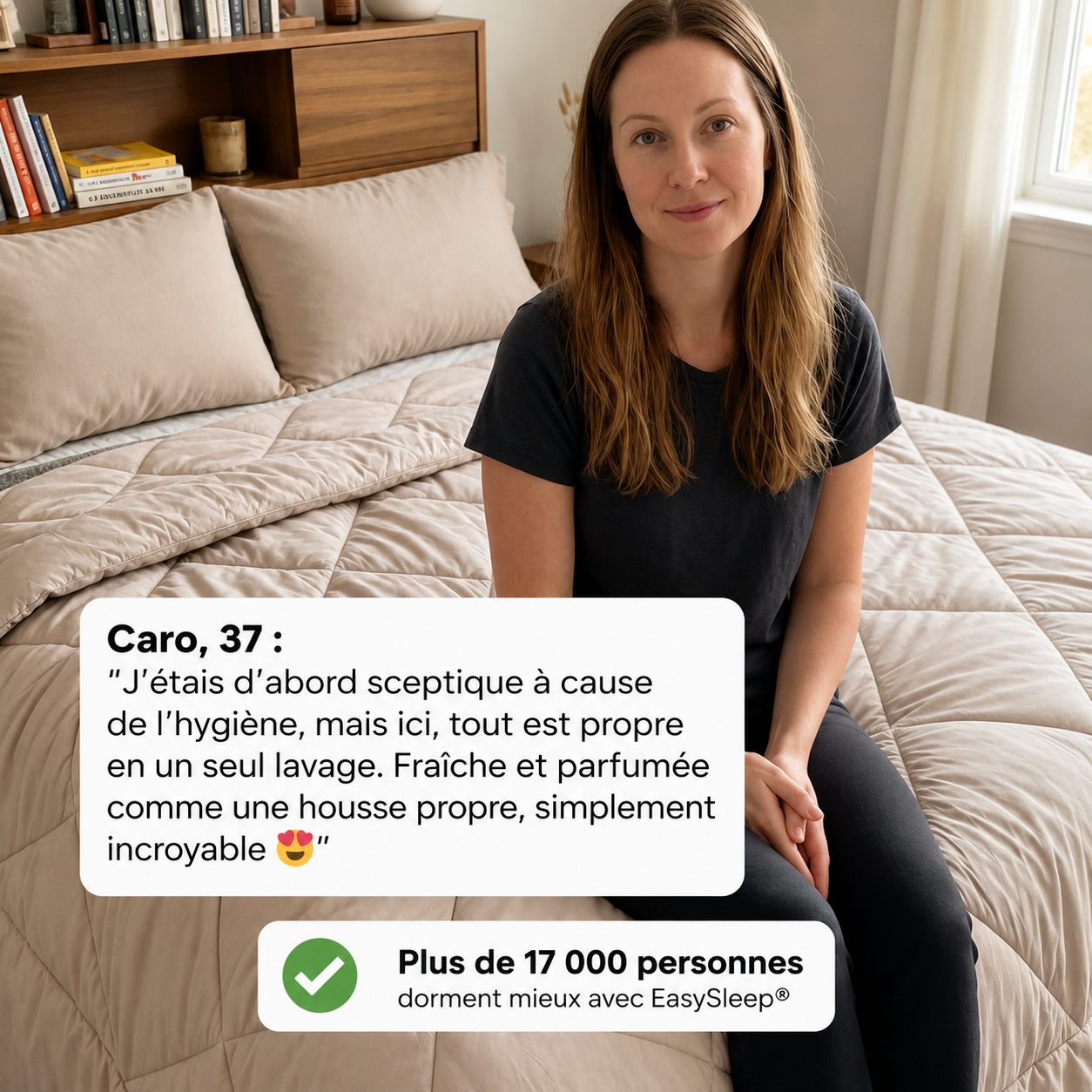 EasySleep® – La couette 2-en-1 à séchage rapide qui remplace vos draps.