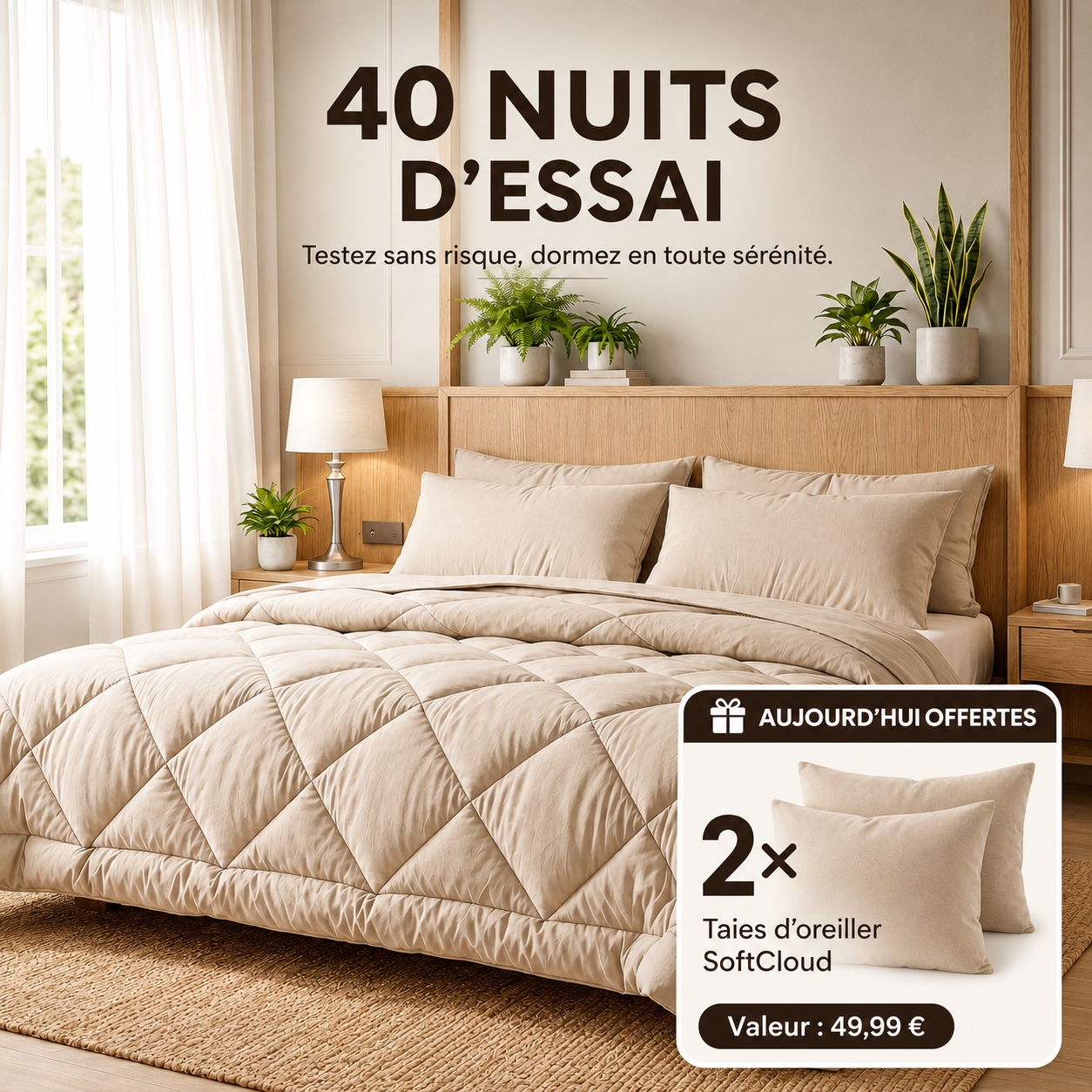EasySleep® – La couette 2-en-1 à séchage rapide qui remplace vos draps.