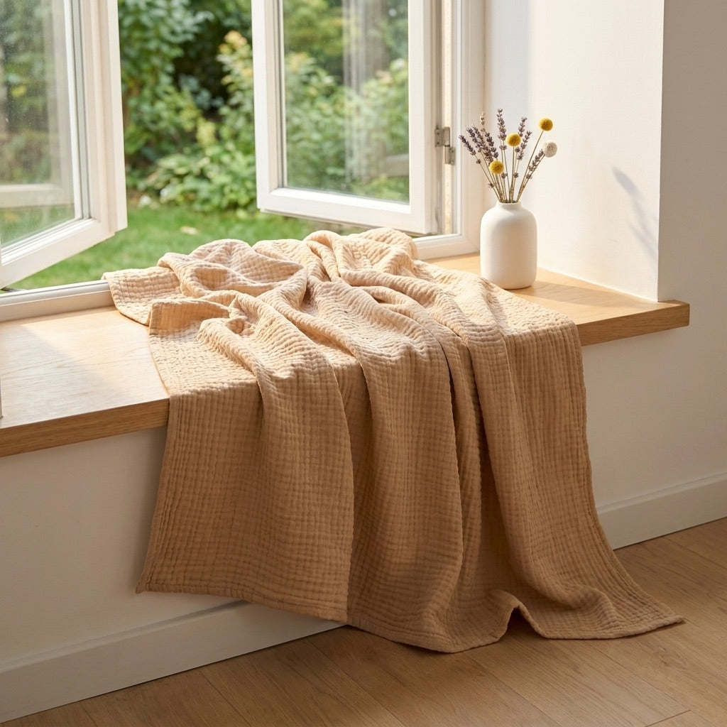 Couverture douce en mousseline