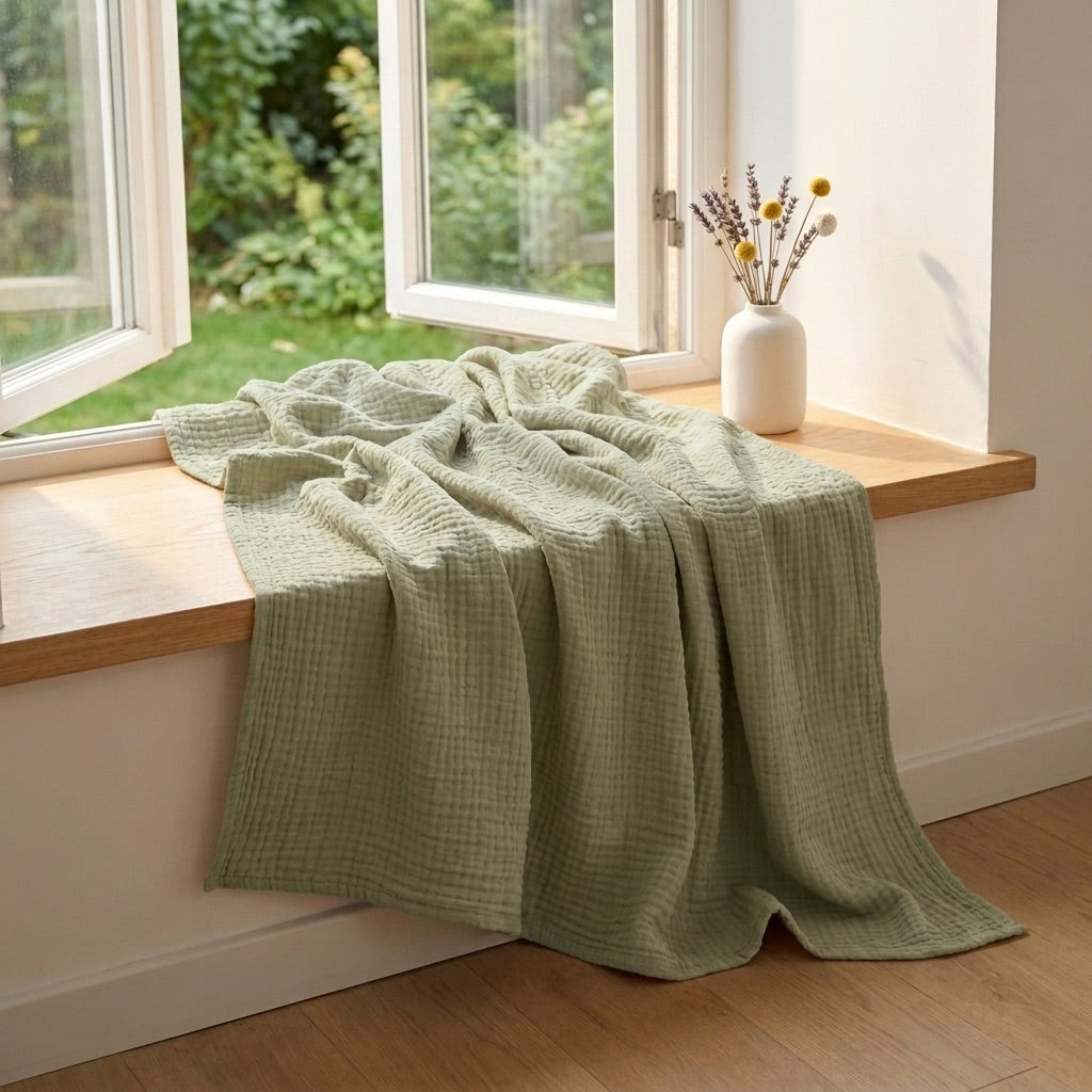 Couverture douce en mousseline